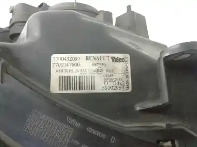Pezzo di ricambio per auto di seconda mano faro anteriore destro per renault scenic (ja..) 1.9 dci authentique riferimenti oem iam 7701047600  