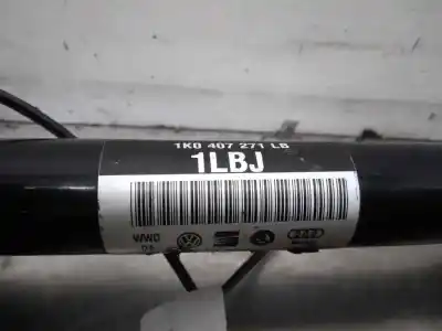Peça sobressalente para automóvel em segunda mão transmissão dianteira esquerda por volkswagen passat variant (3c5) advance plus bluemotion referências oem iam 1k0407271lb  