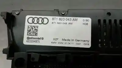 Peça sobressalente para automóvel em segunda mão comando de sofagem (chauffage / ar condicionado) por audi q5 (8r) 2.0 tdi (125kw) referências oem iam 8t1820043ag  
