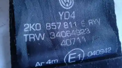 Автозапчастина б/у задній лівий ремін безпеки для volkswagen caddy ka/kb (2k) furg. посилання на oem iam 2k0857811  