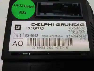 Peça sobressalente para automóvel em segunda mão display gps / multimídia por opel meriva blue line referências oem iam 13265762  