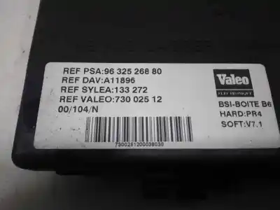 Pièce détachée automobile d'occasion unité de commande bsi pour citroen xsara picasso 2.0 hdi cat (rhy / dw10td) références oem iam 9632526880  
