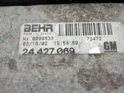 Peça sobressalente para automóvel em segunda mão intercooler por opel combo familiar referências oem iam 24427069  