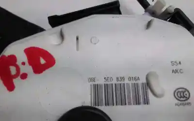 Second-hand car spare part rear right door lock for skoda rapid active oem iam references 5e0839016a  