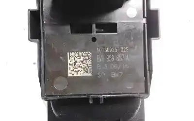Second-hand car spare part left front power window switch for skoda rapid active oem iam references 6v1959857a  