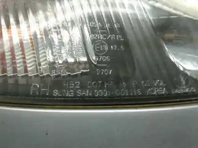Second-hand car spare part right headlight for daewoo tacuma sx oem iam references 96260520  