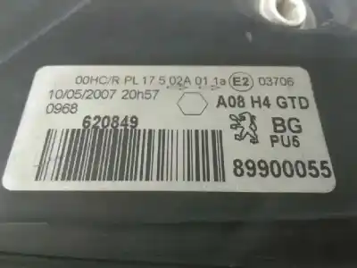 Second-hand car spare part left headlight for peugeot 1007 dolce oem iam references   