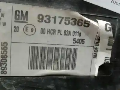 Peça sobressalente para automóvel em segunda mão farol / farolim direito por opel meriva blue line referências oem iam 1216152  gm93175365