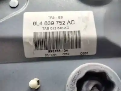 İkinci el araba yedek parçası arka sag cam regülatörü için seat cordoba berlina (6l2) signo/a oem iam referansları 6l4839752ac  