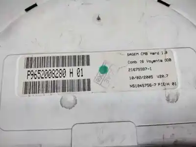 Peça sobressalente para automóvel em segunda mão quadrante por citroen c2 sx referências oem iam 6105ev  