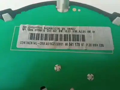 Second-hand car spare part dashboard for citroen c3 tonic oem iam references   