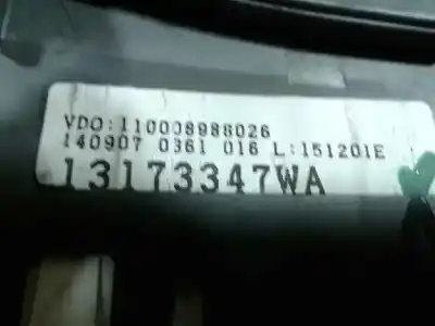 Peça sobressalente para automóvel em segunda mão quadrante por opel combo cargo referências oem iam   