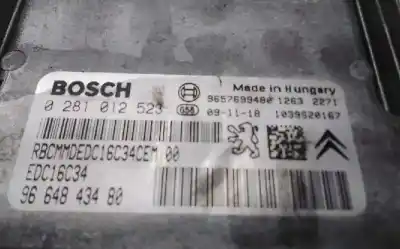 Second-hand car spare part ecu engine control for citroen c3 1.4 hdi exclusive oem iam references 0281012523  9664843480