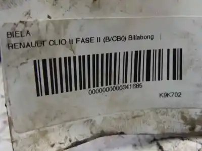 Second-hand car spare part connecting rod for renault clio ii fase ii (b/cb0) 1.5 dci diesel 65 cv / 48 kw oem iam references   