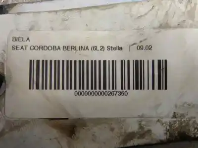 Peça sobressalente para automóvel em segunda mão biela por seat cordoba berlina (6l2) 1.9 tdi referências oem iam   