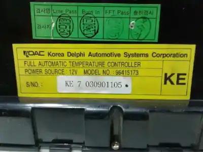 Peça sobressalente para automóvel em segunda mão comando de sofagem (chauffage / ar condicionado) por daewoo tacuma sx referências oem iam 96262846  ke7030901105
