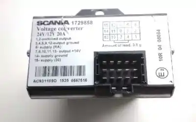 Peça sobressalente para automóvel em segunda mão conversor/inversor de potência por scania serie p/g/r (l-clase) 12.7 diesel referências oem iam 1729858  