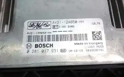 Second-hand car spare part ecu engine control for ford fiesta (cb1) trend oem iam references av2112a650hh 1039s36741 0281017931