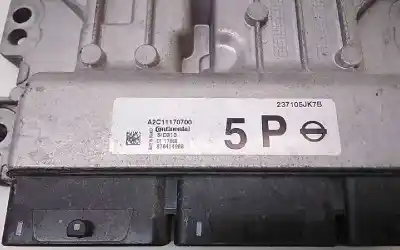 Second-hand car spare part ecu engine control for nissan np300 pick-up (d23) acenta double cab 4x4 oem iam references 237105jk7b  
