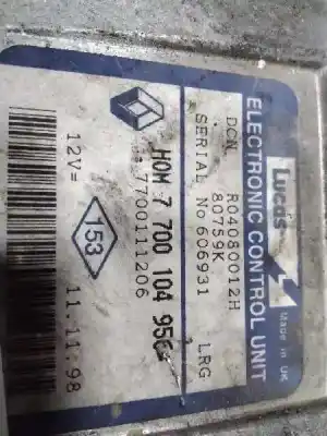 Second-hand car spare part ecu engine control for renault kangoo (f/kc0) alize oem iam references 177000104h   Second-hand car spare part ecu engine control for renault kangoo (f/kc0) alize oem iam references 177000104h