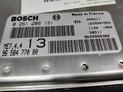 Second-hand car spare part ecu engine control for peugeot 1007 dolce oem iam references 0261208191 964999380 9658477080