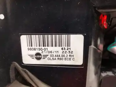 Автозапчасти б/у правый задний фонарь за mini mini countryman (r60) one d ссылки oem iam 980815001  
