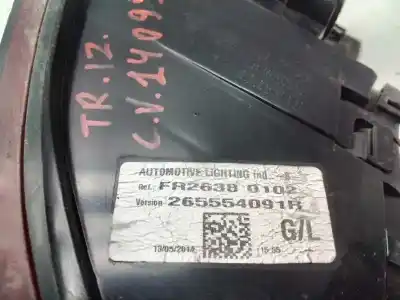 Second-hand car spare part left tailgate light for renault clio iv limited oem iam references fr26380102  