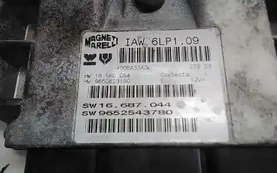 Piesă de schimb auto la mâna a doua unitate de control motor ecu pentru peugeot 206 berlina gti referințe oem iam 9652543780  
