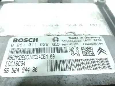 Second-hand car spare part ecu engine control for citroen c4 coupe vtr plus oem iam references 0281011629 9653958980 9656494480