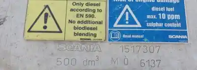 Автозапчасти б/у топливный бак за scania serie p/g/r (l-clase) 12.7 diesel ссылки oem iam 1517307  