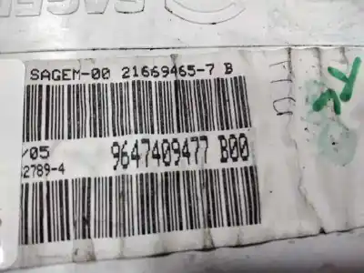 Second-hand car spare part multifunction display for citroen c2 sx oem iam references 9647409477  