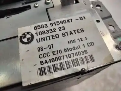 Peça sobressalente para automóvel em segunda mão sistema de áudio / rádio cd por bmw x5 (e70) 3.0d referências oem iam 915904701  