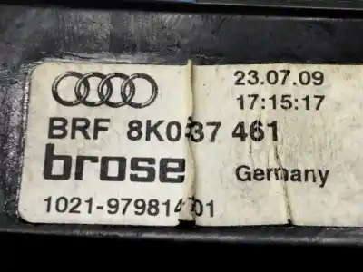 Second-hand car spare part driver left window regulator for audi a4 berlina (8e) 2.0 tdi quattro (dpf) (103kw) oem iam references 8k0837461  