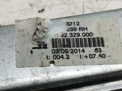 Second-hand car spare part passenger side right window regulator for opel corsa d color edition oem iam references   