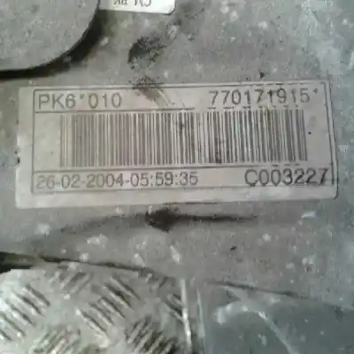 Second-hand car spare part gearbox for renault espace iv (jk0) grand espace dynamique oem iam references pk6010  