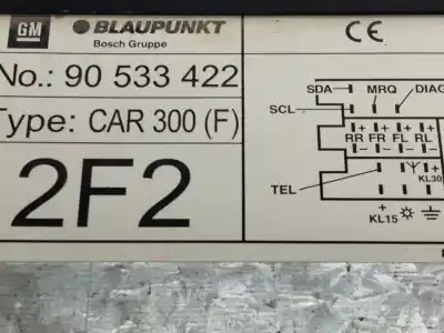 Pièce détachée automobile d'occasion système audio / radiocd pour fiat doblo (119) 1.9 8v dynamic / multijet dynamic plus (77kw) références oem iam 90533422  