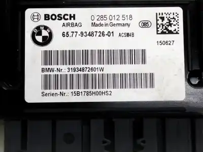 Автозапчасти б/у блок управления подушками безопасности за bmw serie 1 lim. (f20/f21) ссылки oem iam 934872601  0285012518