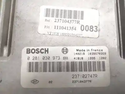 Second-hand car spare part ecu engine control for renault kangoo profesional oem iam references 237102747r  0281030973