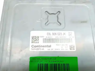Second-hand car spare part ecu engine control for audi a3 (8p) 1.6 tdi ambiente oem iam references 03l906023jk  