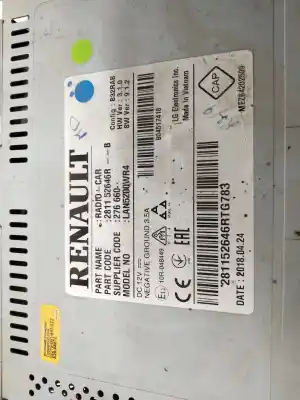 Автозапчастина б/у аудіо система / радіо cd для dacia dokker ambiance посилання на oem iam 281152646r  