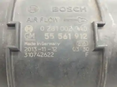 Pezzo di ricambio per auto di seconda mano misuratore di flusso per opel corsa d 1.3 16v cdti riferimenti oem iam 55561912  0281002940