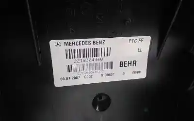 Recambio de automóvil de segunda mano de calefaccion entera normal para mercedes clase s (w221) berlina 320 / 350 cdi (221.022) referencias oem iam a2218301760  