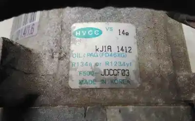 Peça sobressalente para automóvel em segunda mão compressor de ar condicionado a/a a/c por kia cee´d concept referências oem iam f500jdccf03  