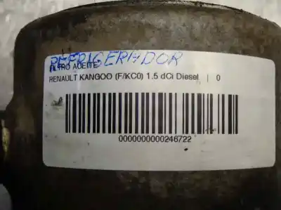 Pezzo di ricambio per auto di seconda mano filtro dell olio per renault kangoo (f/kc0) 1.5 dci diesel 65 cv / 48 kw riferimenti oem iam   