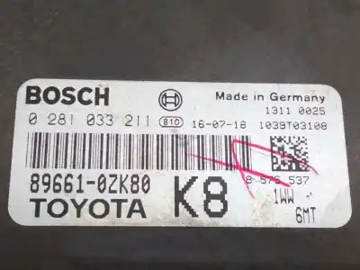 Автозапчасти б/у блок управления двигателем за toyota auris auris (2006-2012) ссылки oem iam 896610zk80  0281033211