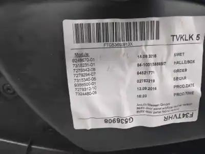 Tweedehands auto-onderdeel deurbekleding rechts achter voor bmw serie 3 gran turismo (f34) 320d oem iam-referenties 51427321358  