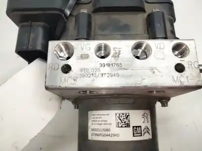 Peça sobressalente para automóvel em segunda mão abs por citroen c4 cactus 1.2 12v e-thp referências oem iam 39181765  0265956240