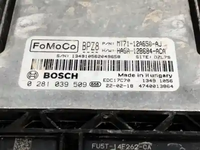 Автозапчастина б/у ебу контролер двигуна для ford transit courier * посилання на oem iam mt7112a650aj ha6a12b684aca  0281039509