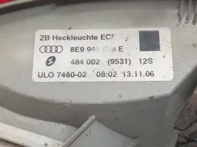 Recambio de automóvil de segunda mano de piloto trasero derecho para audi a4 avant (8e) 2.0 tdi referencias oem iam 8e9945096e  