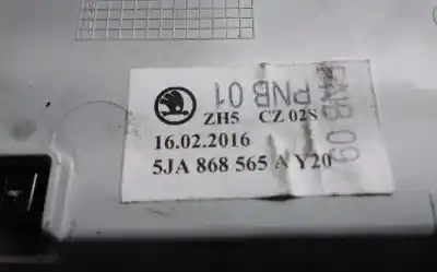 Second-hand car spare part power management control unit for skoda rapid active oem iam references 5ja868565a  